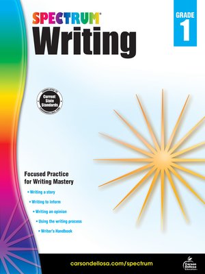 cover image of Spectrum Writing, Grade 1